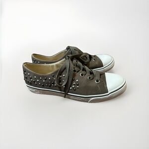Juicy Couture Women's Eclipse Juice Couture‎ Mouse Grey Canvas Sz 7.5